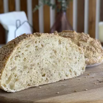 Semolina Bread with Sesame Seeds photo 2