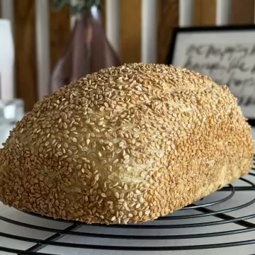 Big Photo of Semolina Bread with Sesame Seeds